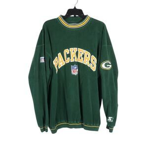 Vintage 90s Greenbay Packers Starter NFL Pro Line Fleece Sweatshirt XL